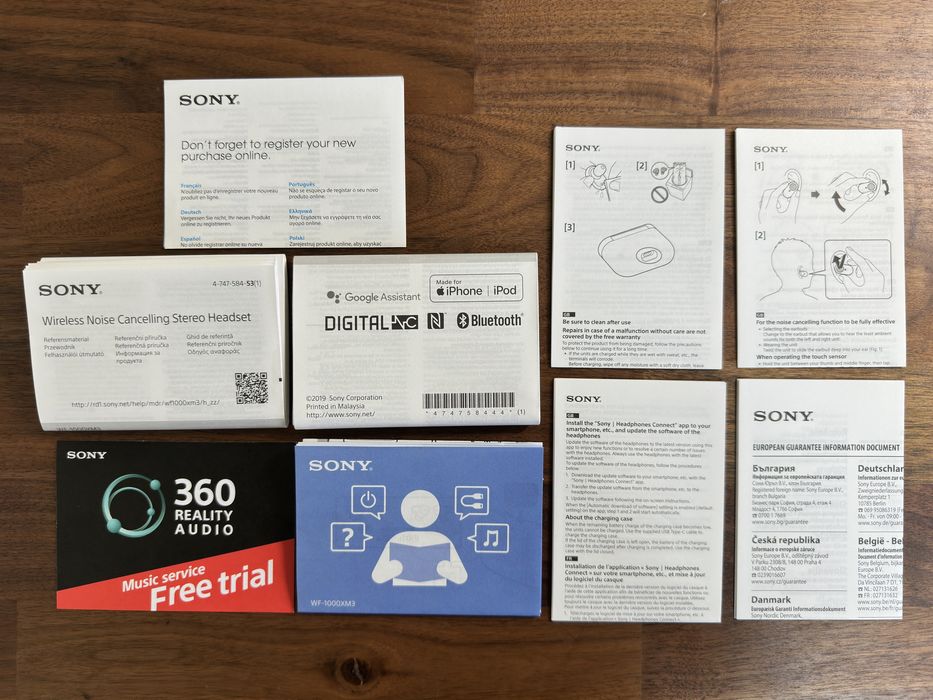 Caști sony WF - 1000XM3