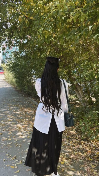 белая рубашка длинная