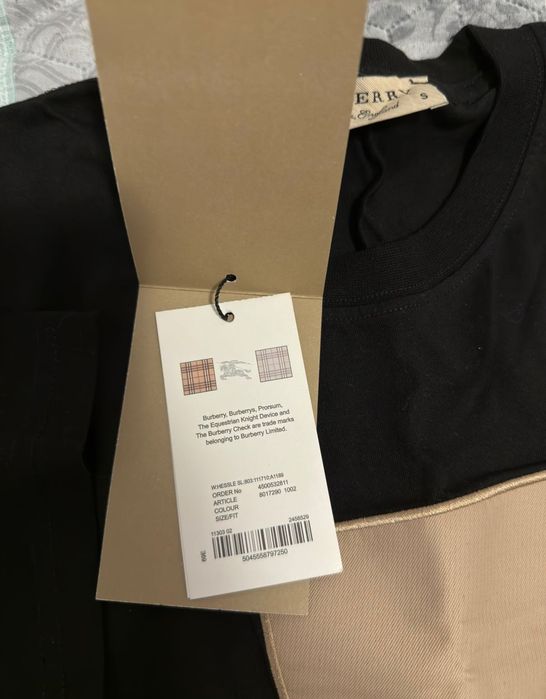 Черна тениска Burberry