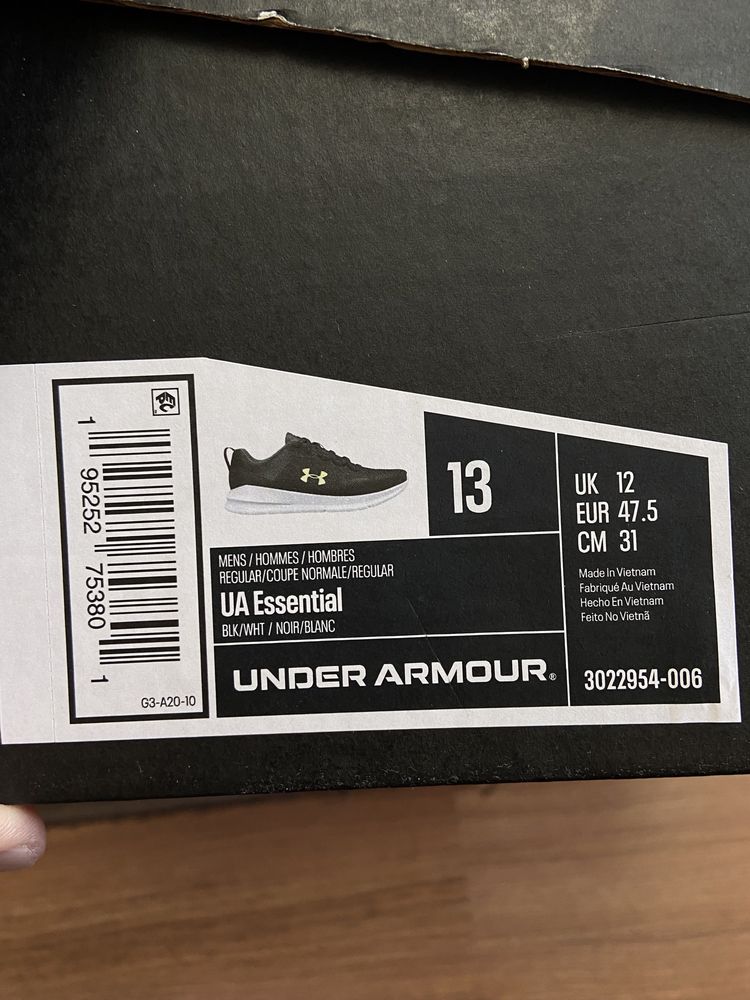 Продам кроссовки Underarmour (13 US - 46,5)