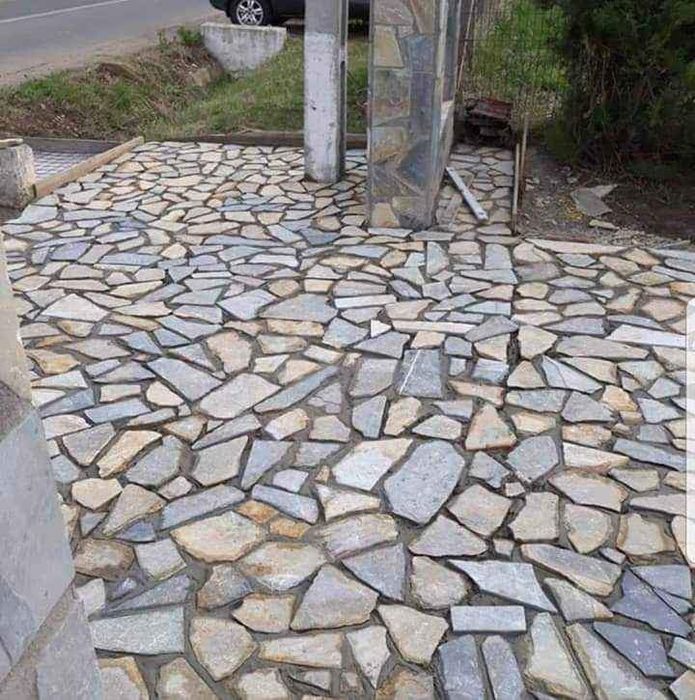 Piatra naturala de munte de Grecia 100%. Lucrez în toată Țara