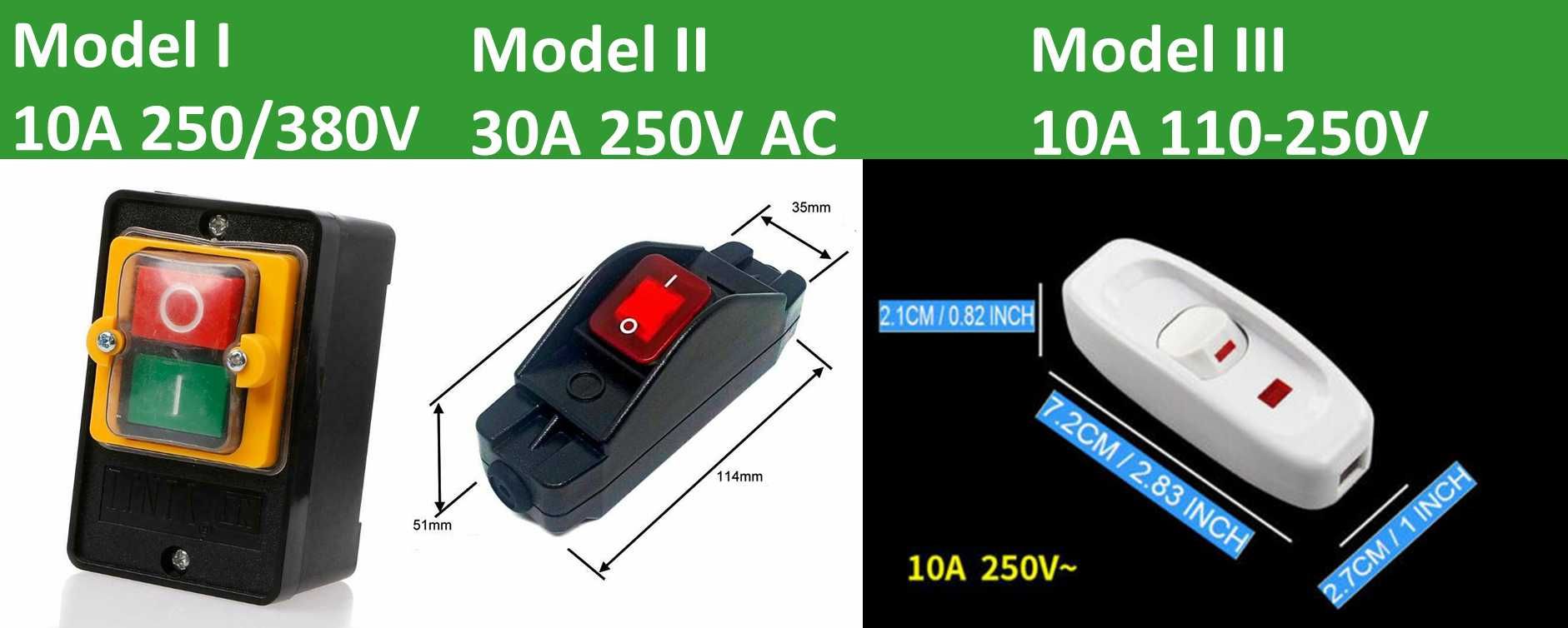 Intrerupator, pe fir 10A, 30A 250/380V. Nou ambalat