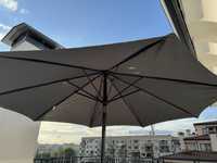 Градински чадър (тъмно сив)
