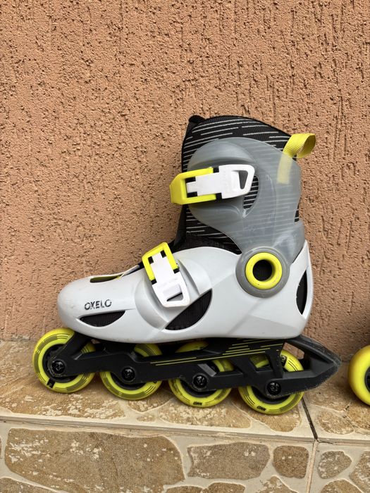 Role Dechatlon PLAY5 Gri Copii Gri pal - Mărime 30/32