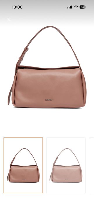 Calvin Klein дамска чанта пепел от рози