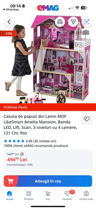 Casuta de papusi Amelia Like Smart