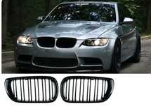 Grila Dubla Grilaj Nari BMW Seria 3 E46 negru lucios