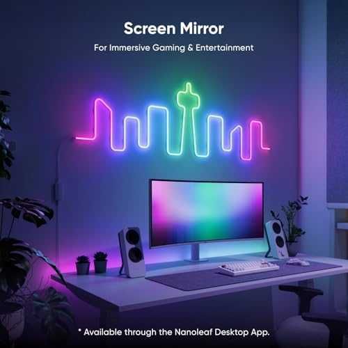 Нова Неонова Смарт Лента Nanoleaf 5M – Музика + Екран Синк Декорация