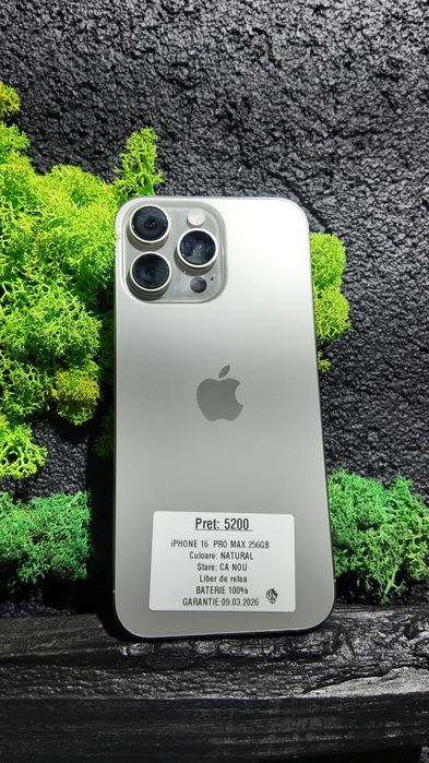 iPhone 16 Pro Max 256gb Natural Neverlocked Ca Nou/Fact+Garantie