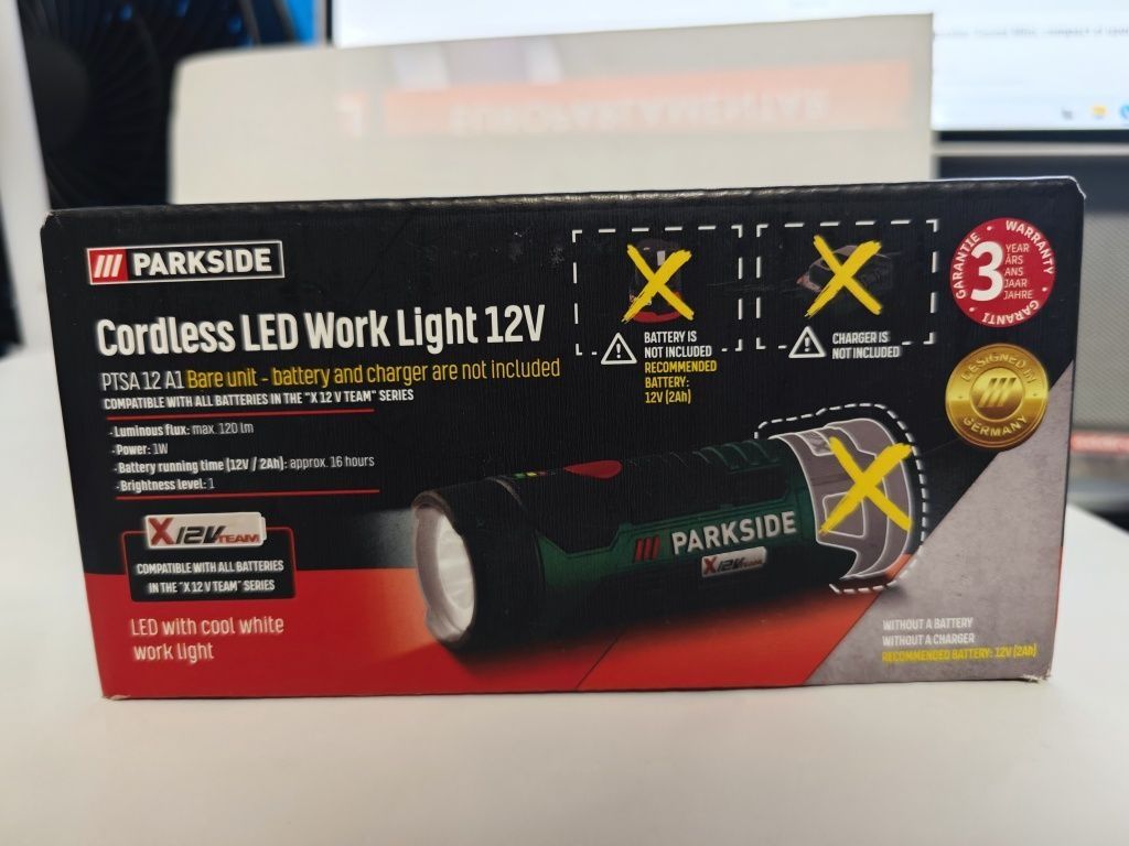 Scule unelte accu Parkside gravat lanterna bormasina X12V 20V 4Ah