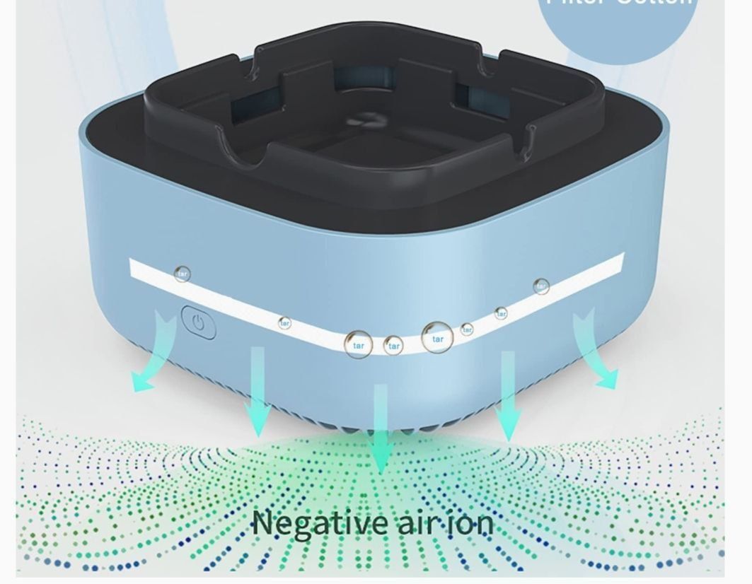 Электрическая пепельница Ashtray 360 градусов для удаления пыли и сига