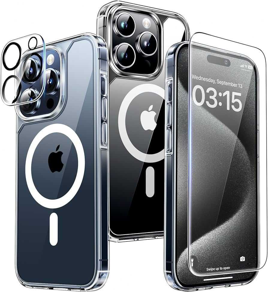 Kit Husa si folii Protectie completa iPhone 15/15 Pro/Plus/15 Pro max