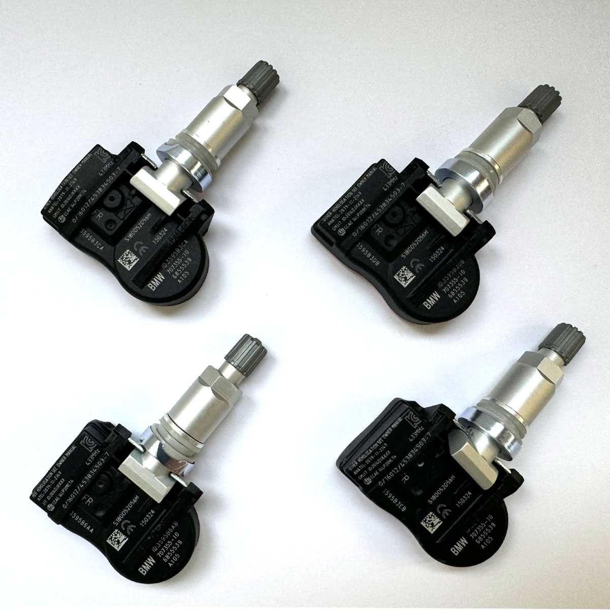 Set 4 senzori presiune roata valva metalica codati BMW F30 F31 F20 F36