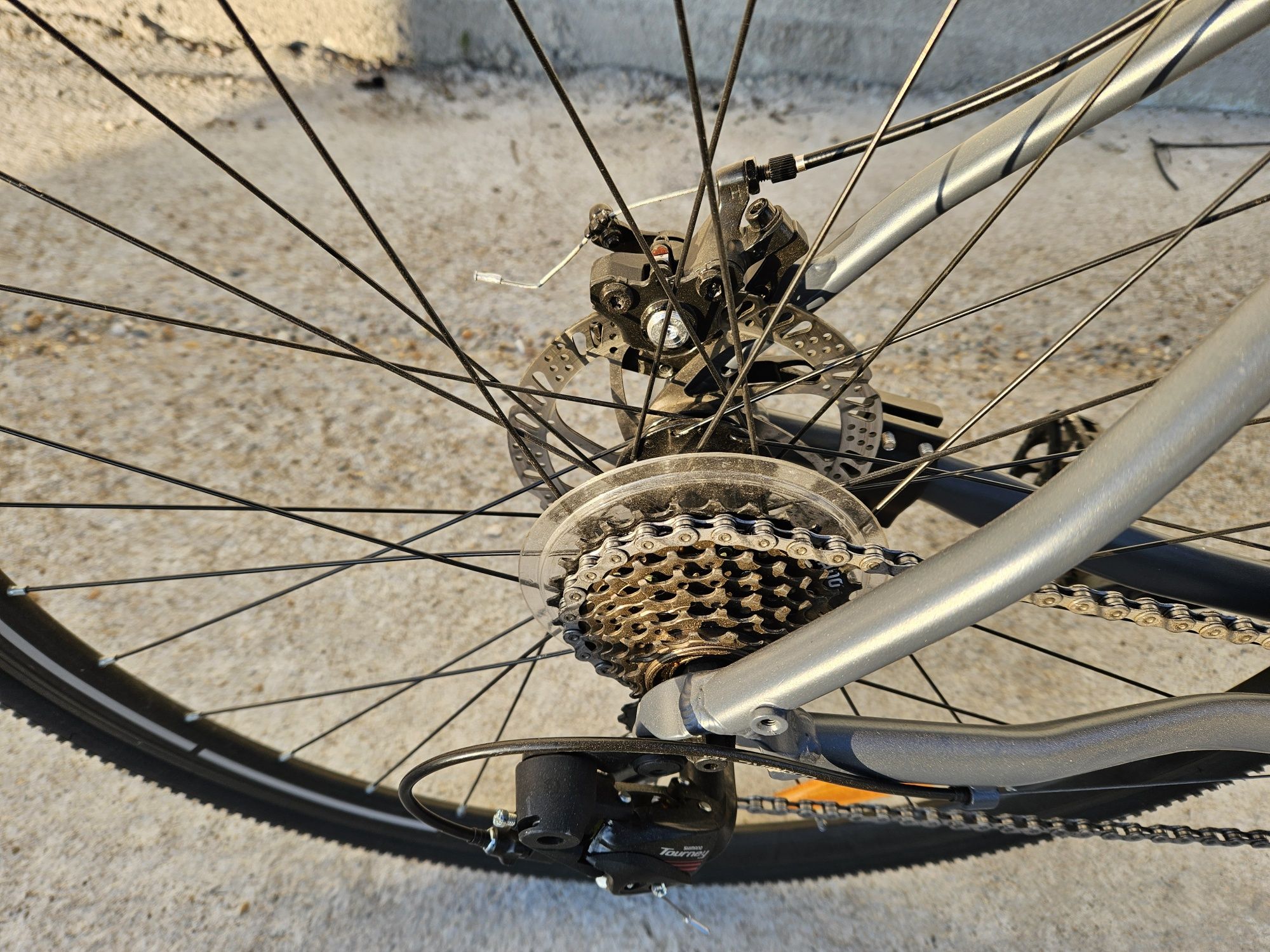 Bicicleta sko gravel aluminiu semicursiera