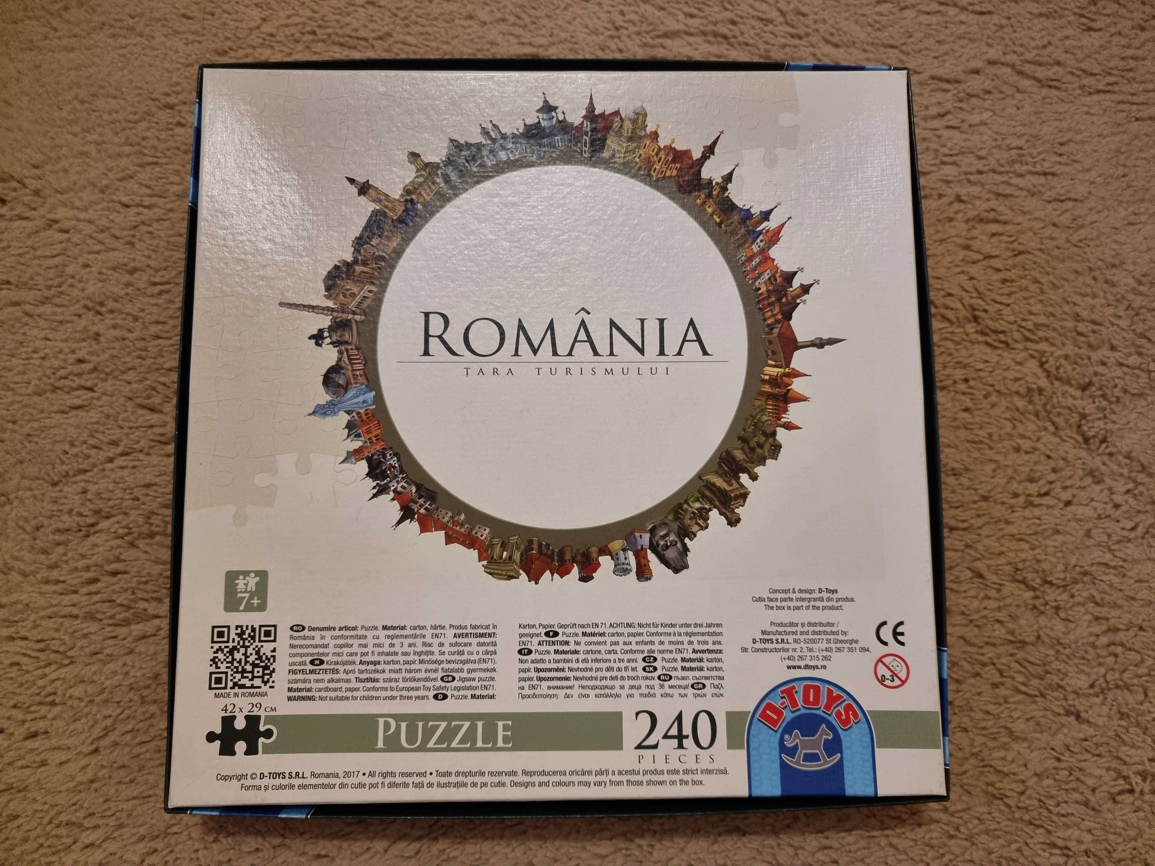 Puzzle Harta Romaniei 240 piese, 42x29cm