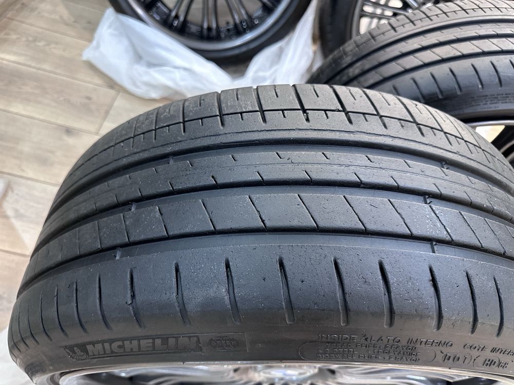 Диски с резиной разноширокие r20 Michelin в отличном состояние