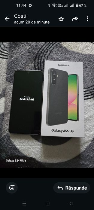 Samsung A56 garanție 22 luni impecabil