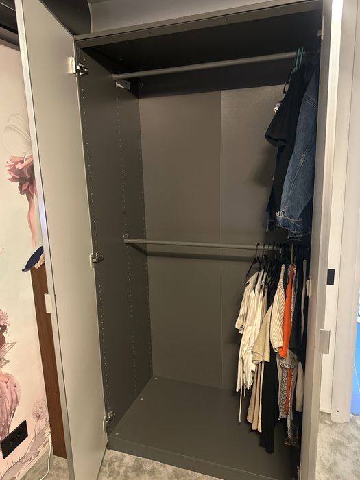 dulap ikea pax gri inchis