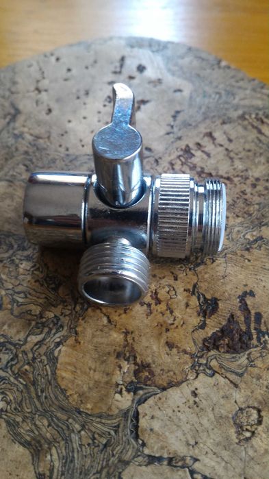 Adaptor cuplaj ptr. furtun la baterii sanitare, metal cromat, 1/2 toll