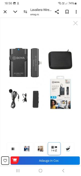 Microfon BOYA BY-WM4 PRO-K3 de la Boya