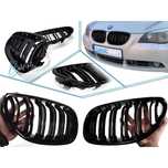 Бъбреци за BMW E60 / E61 (2003-2009) Черен Гланц Двойни