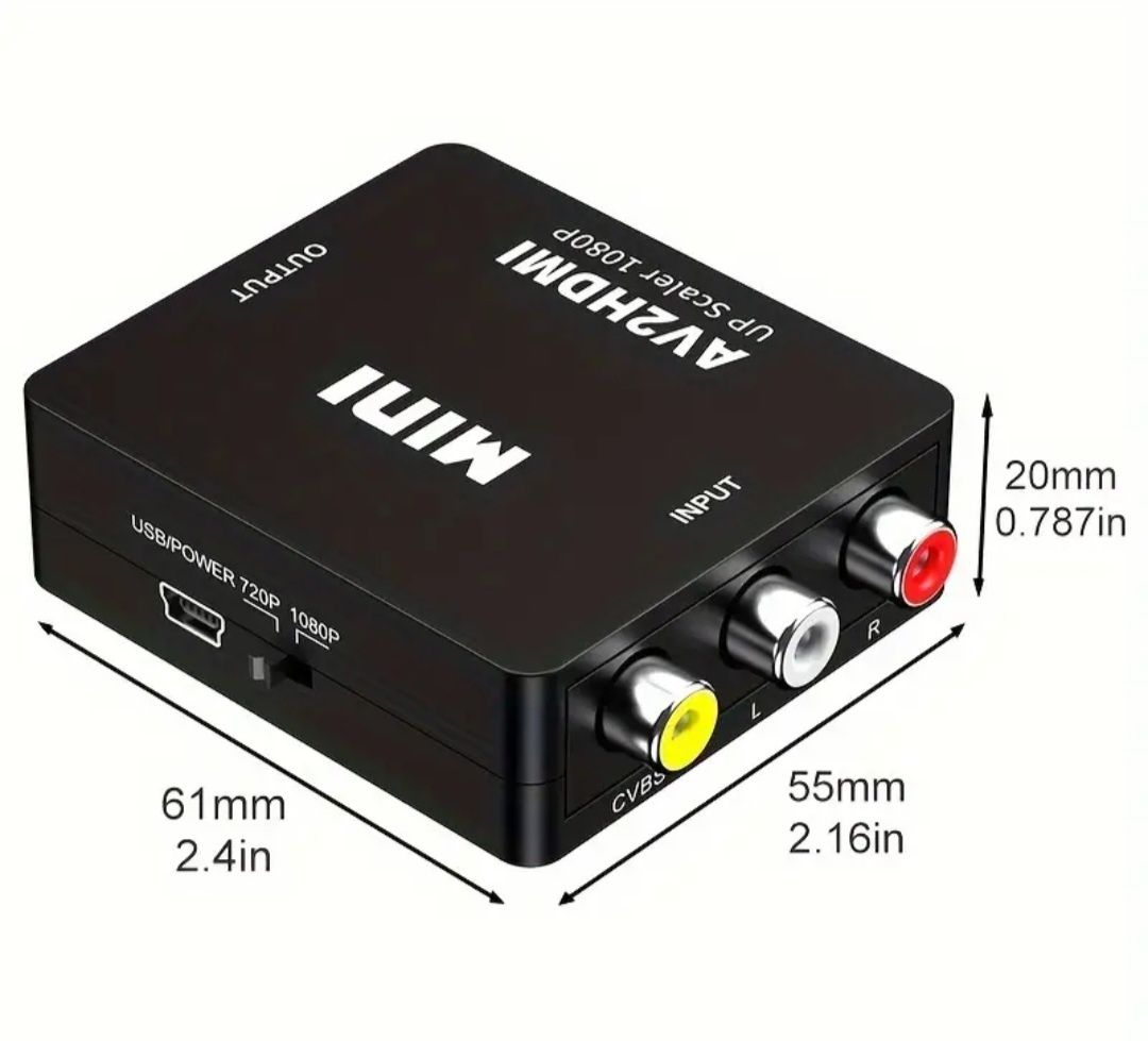 Convertor RCA la HDTV, Convertor AV la HDTV,