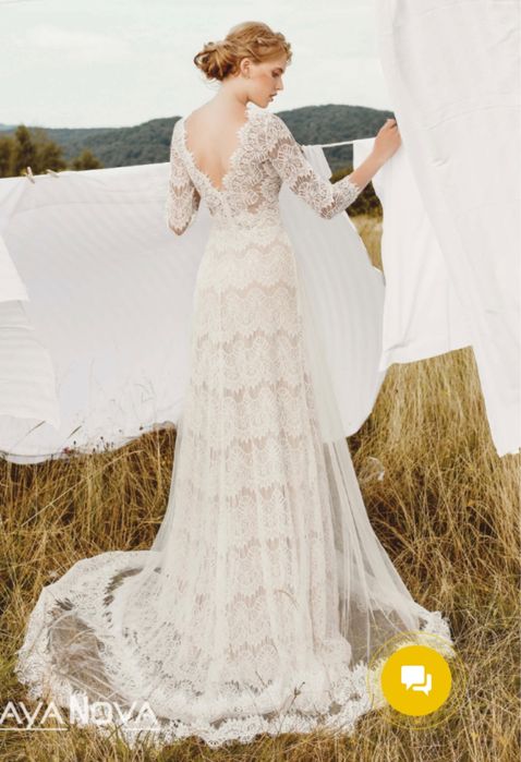 Rochie de mireasă KAYA NOVA în stil BOHO - purtată o singură dată.