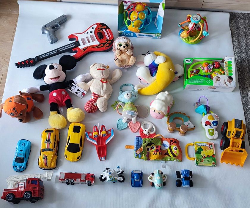 Лот детски интерактивни Hola,Mappy,играчки,Мики,багер,пожарна,китара