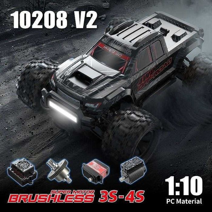 RC Количка MJX Hyper Go 10208 1/10 90KM/H Brushless RC Car 4WD - Нова