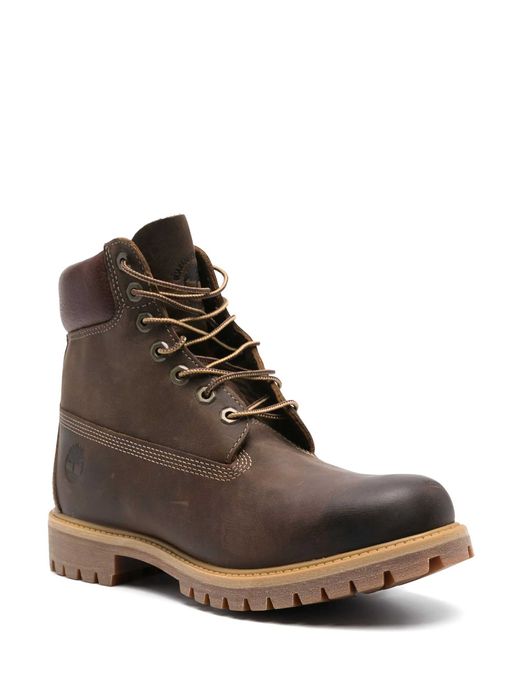Ботинки Timberland Premium, осень-зима, тёмно-коричневые, новые