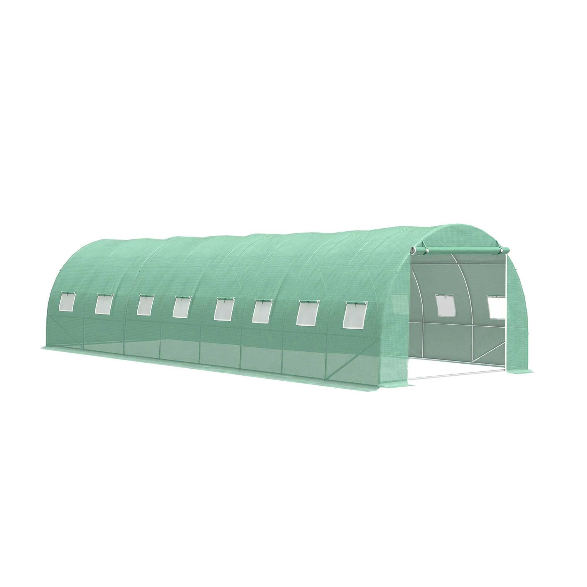 Solar de grădină 8x3x2.2m, polietilenă 240 g/m2 UV+, țeavă 26 * 1.2mm