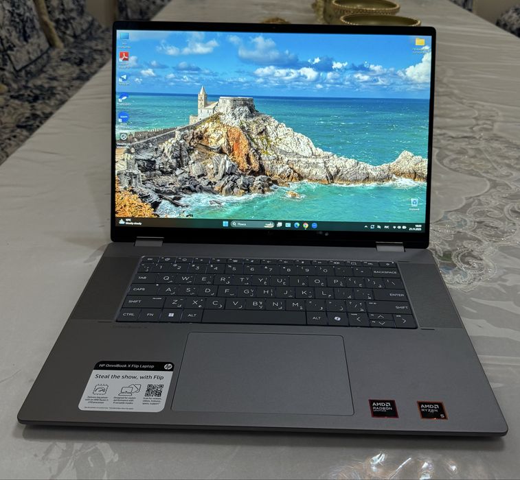 HP OmniBook X Flip 16" • 2K сенсорный Ryzen 5 • 512GB близкое к новому