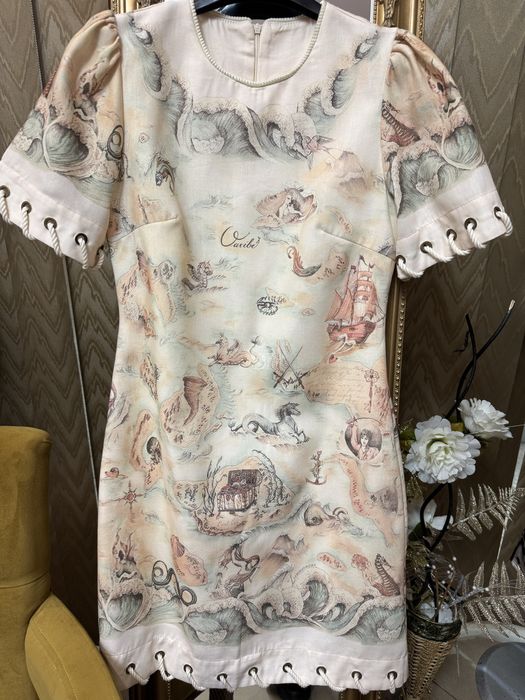 Рокля Balmain кожена