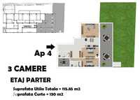 Apartament 3 Camere cu Curte 130mp Decebal Finisaje de Lux