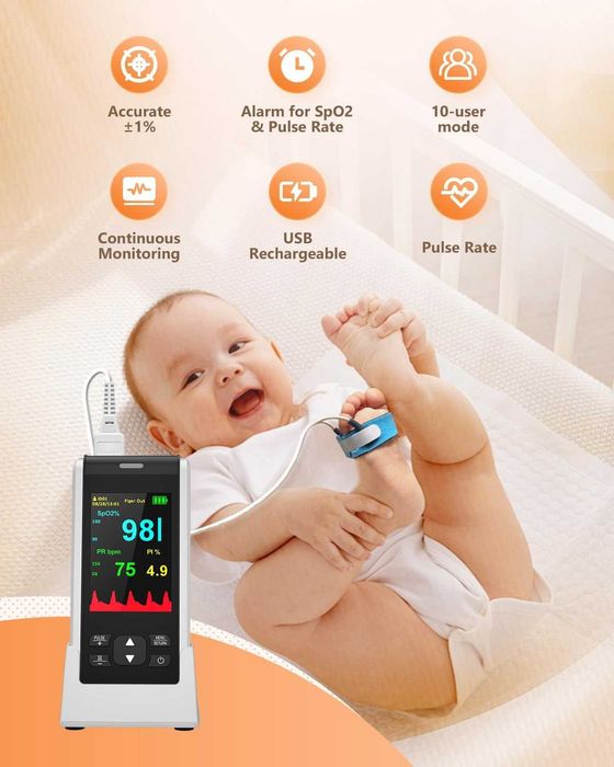 Акумулаторен пулсов оксиметър HealthTree