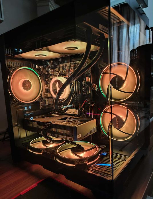 UNITATE PC Sistem GAMING,AMD Ryzen 7 5700x,32 gb DDR4,RTX 5060,m.2 1TB