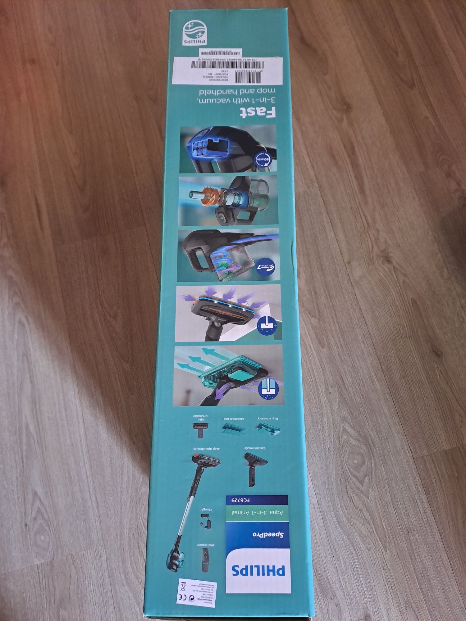 Вертикална прахосмукачка Philips SpeedPro Aqua 3in1