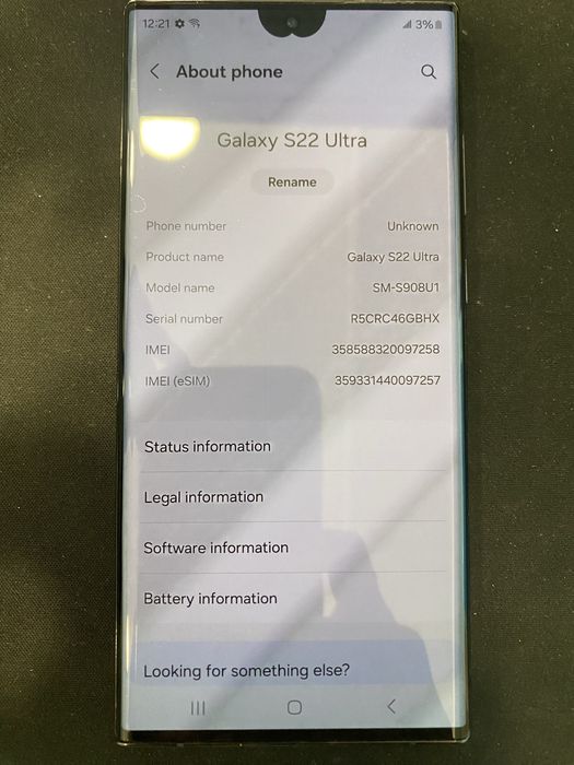 Samsung Galaxy S22 Ultra 5G 128GB ID-XXL2102