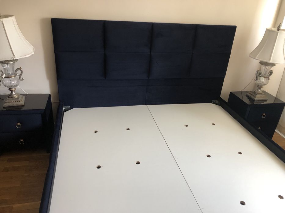 Pat tapitat dormitor 1900x2000 cu saltea