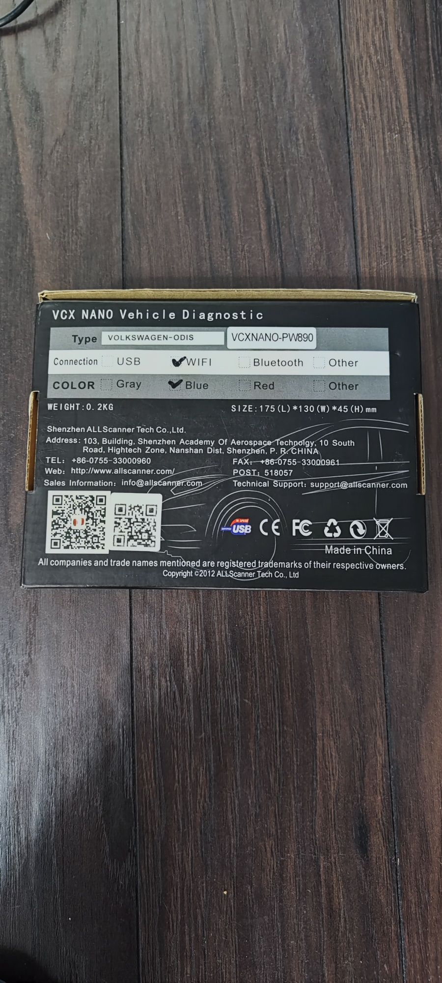 Diagnoza VX DIAG Vcxnano-PW890