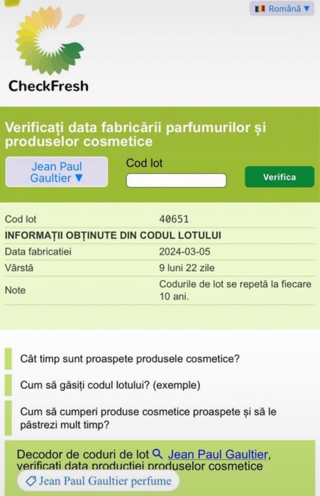 Set parfum Scandal (50 ml) + cremă de corp(75 ml)