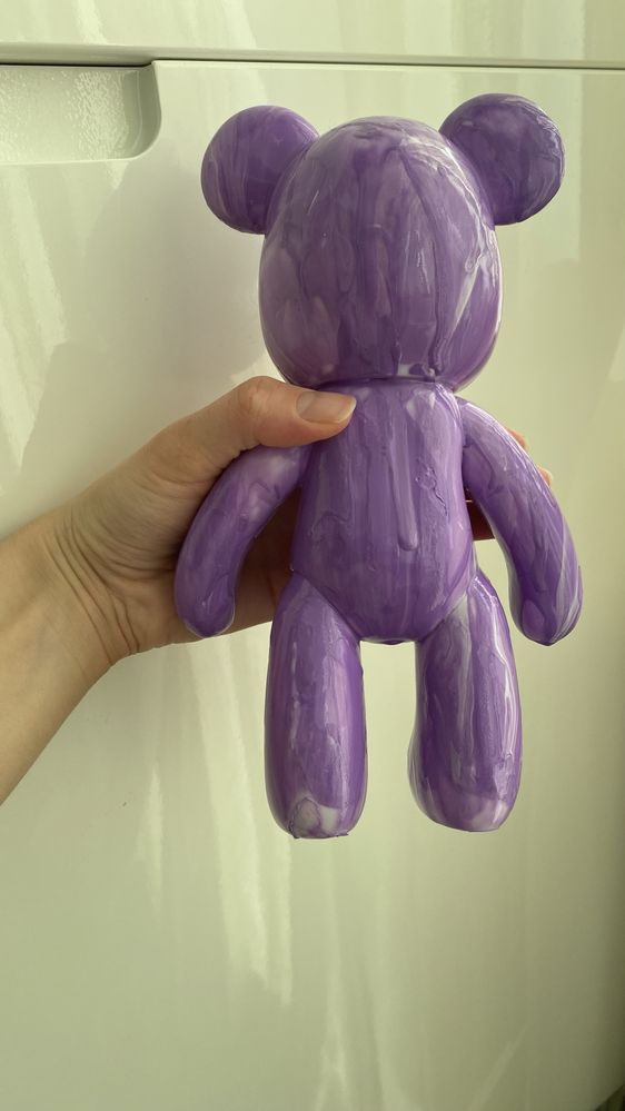Fluid bear art мече флюид статуетка  боя