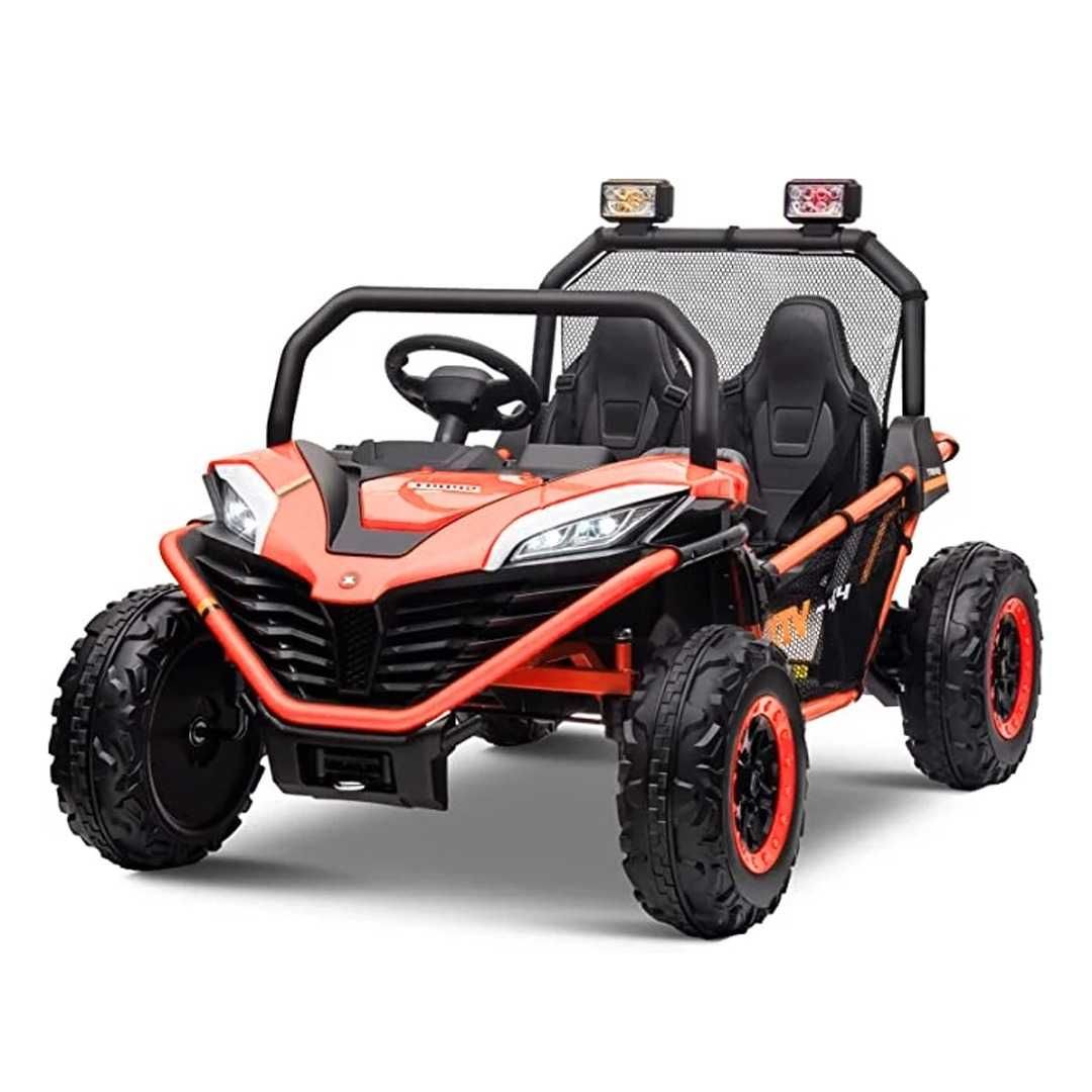 UTV electric Kinderauto Dune-Buggy 300W 24V 10Ah, cu roti moi, orange