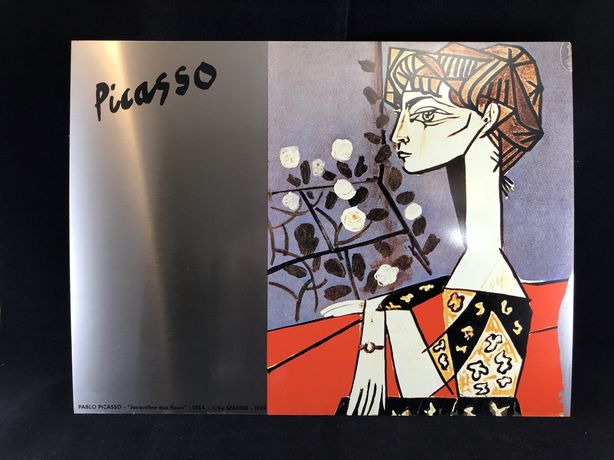 Print SPADEM Picasso pe tabla veche vintage de colectie