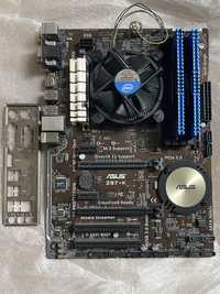 Комплект- Дъно ASUS Z97-K, CPU Intel I5 4590, RAM 8GB HyperX Predator
