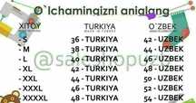 Kiymlar bor ayollar erkaklar kiymlari