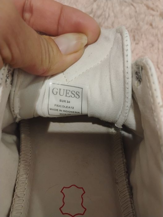 Guess оригинални кецове естествена кожа