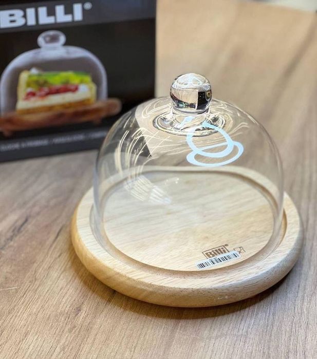 Стеклянный колпак с деревянной подставкой GW-918 (Thailand)