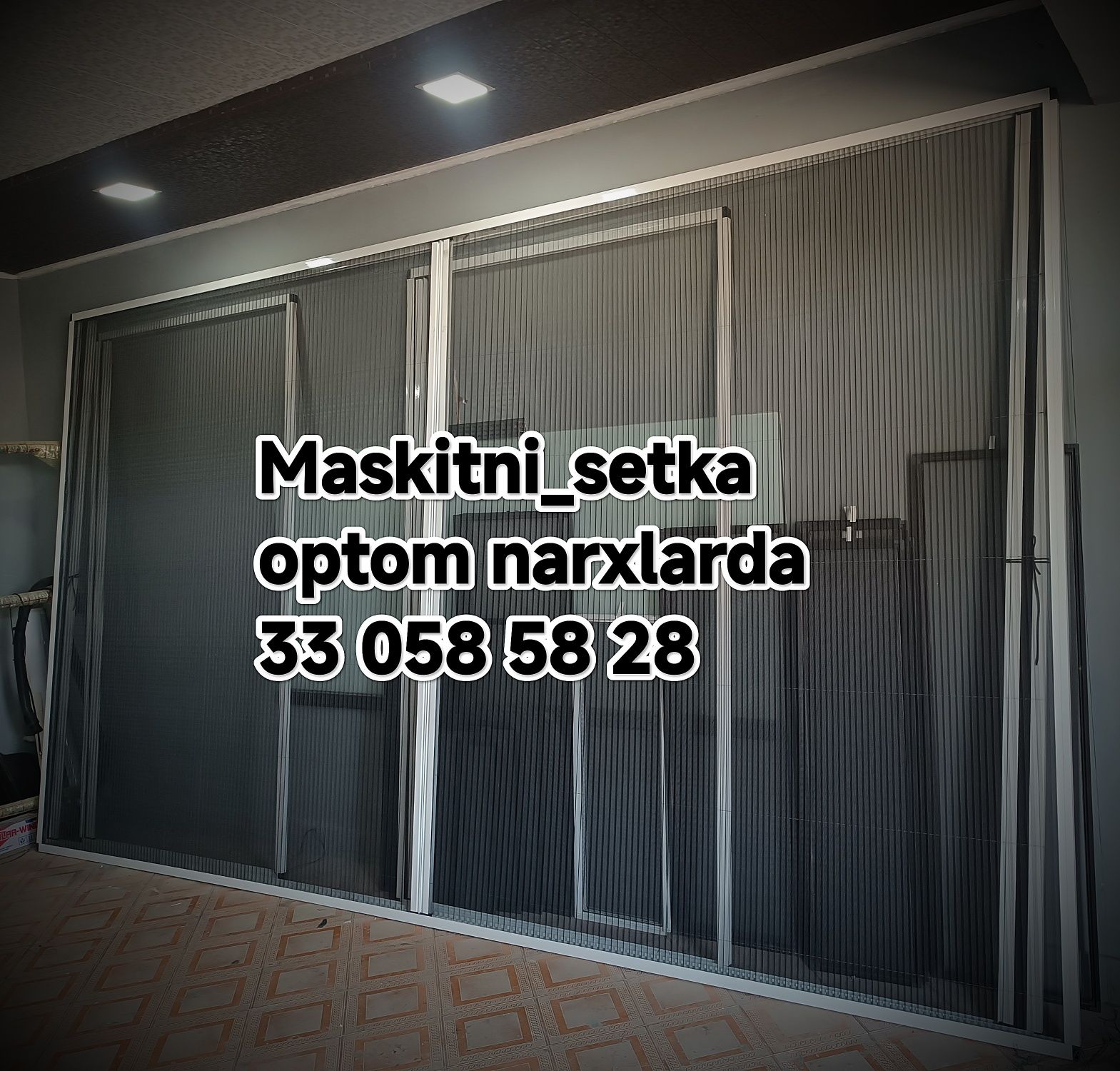 Maskitni_setka eshik va oynalar ga maskitni_setka qoʻyib beramiz