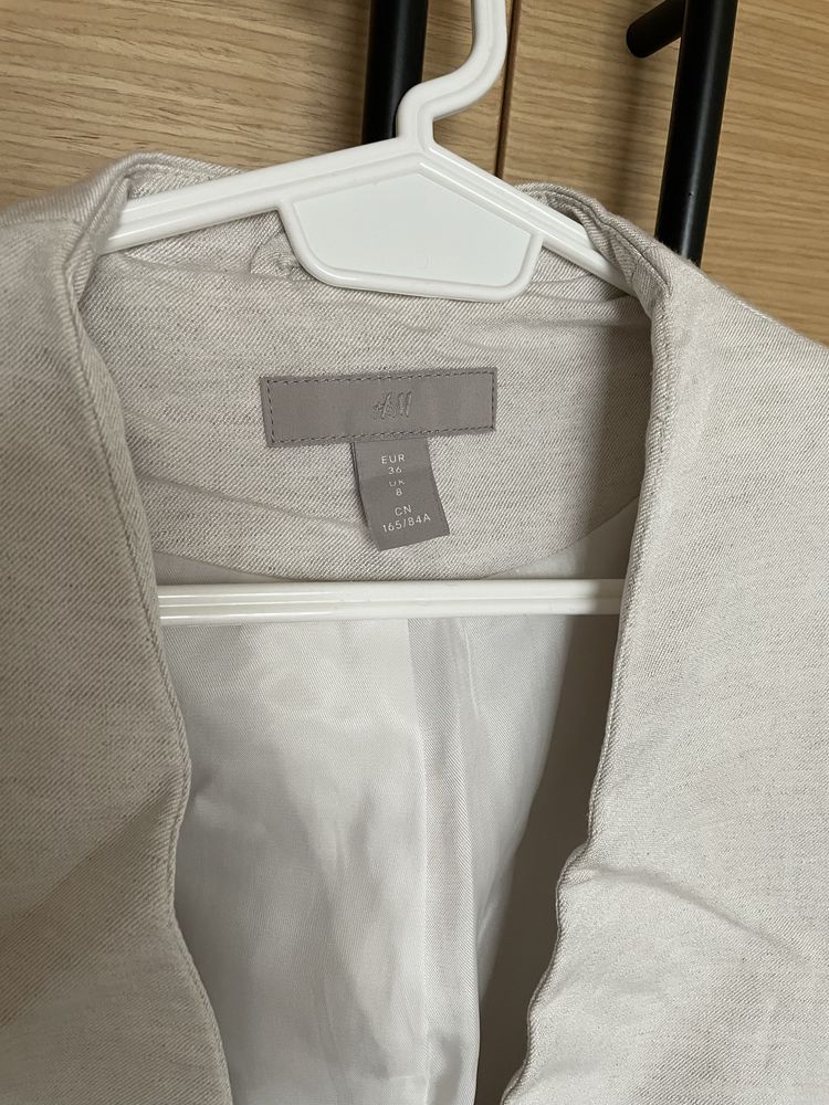 Дамско сако H&m, 36 р-р, лен и вискоза